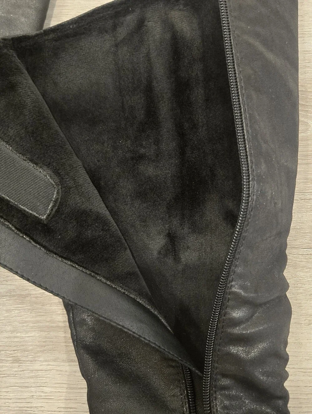 NEW Bare Traps Black Wedge Heel Knee Boots Sz 8 M Tesa Lined Comfort Womens